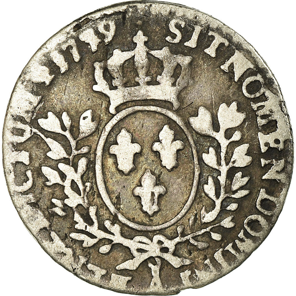 Coin, France, Louis XV, 1/20 Écu à la vieille tête (6 sols), 6 Sols, 1/20