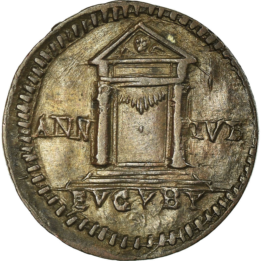 Coin, Vatican, Mezzo (1/2) Baiocco, 1795, Rome, AU(50-53), Copper