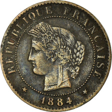 Coin, France, Cérès, Centime, 1884, Paris, EF(40-45), Bronze, KM:826.1