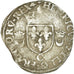 Coin, France, Henri II, Douzain aux croissants, 1550, Saint Lô, VF(20-25)