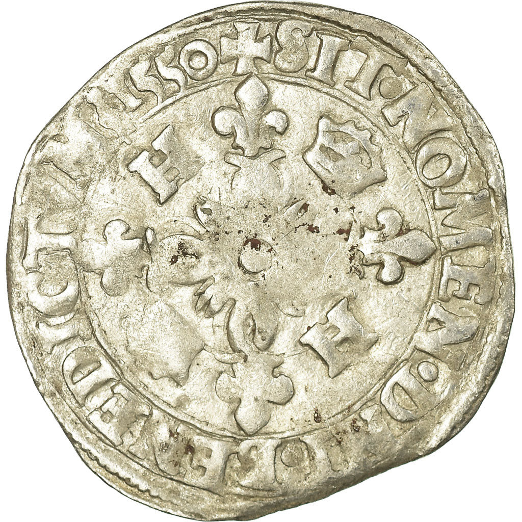 Münze, Frankreich, Henri II, Douzain aux croissants, 1550, Saint Lô, S
