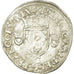 Coin, France, Henri II, Douzain aux croissants, 1550, Saint Lô, VF(30-35)