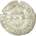 Coin, France, Henri II, Douzain aux croissants, 1550, Saint Lô, VF(30-35)