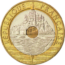 FRANCE, Mont Saint Michel, 20 Francs, 1996, KM #1008.2, MS(60-62),...