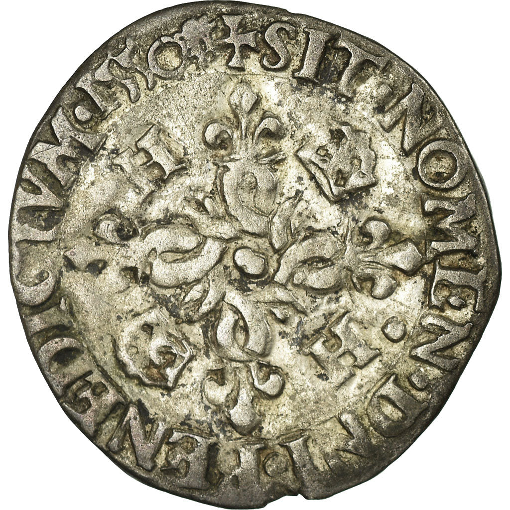 Monnaie, France, Henri II, Douzain, 1551, Poitiers, TB, Billon, Sombart:4380