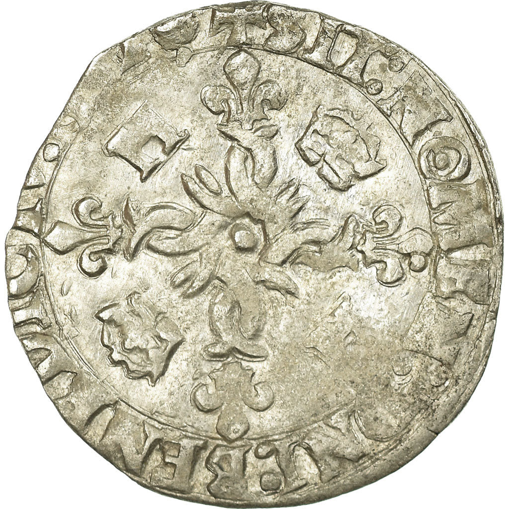 Münze, Frankreich, Henri II, Douzain aux croissants, 1552, Angers, S+, Billon