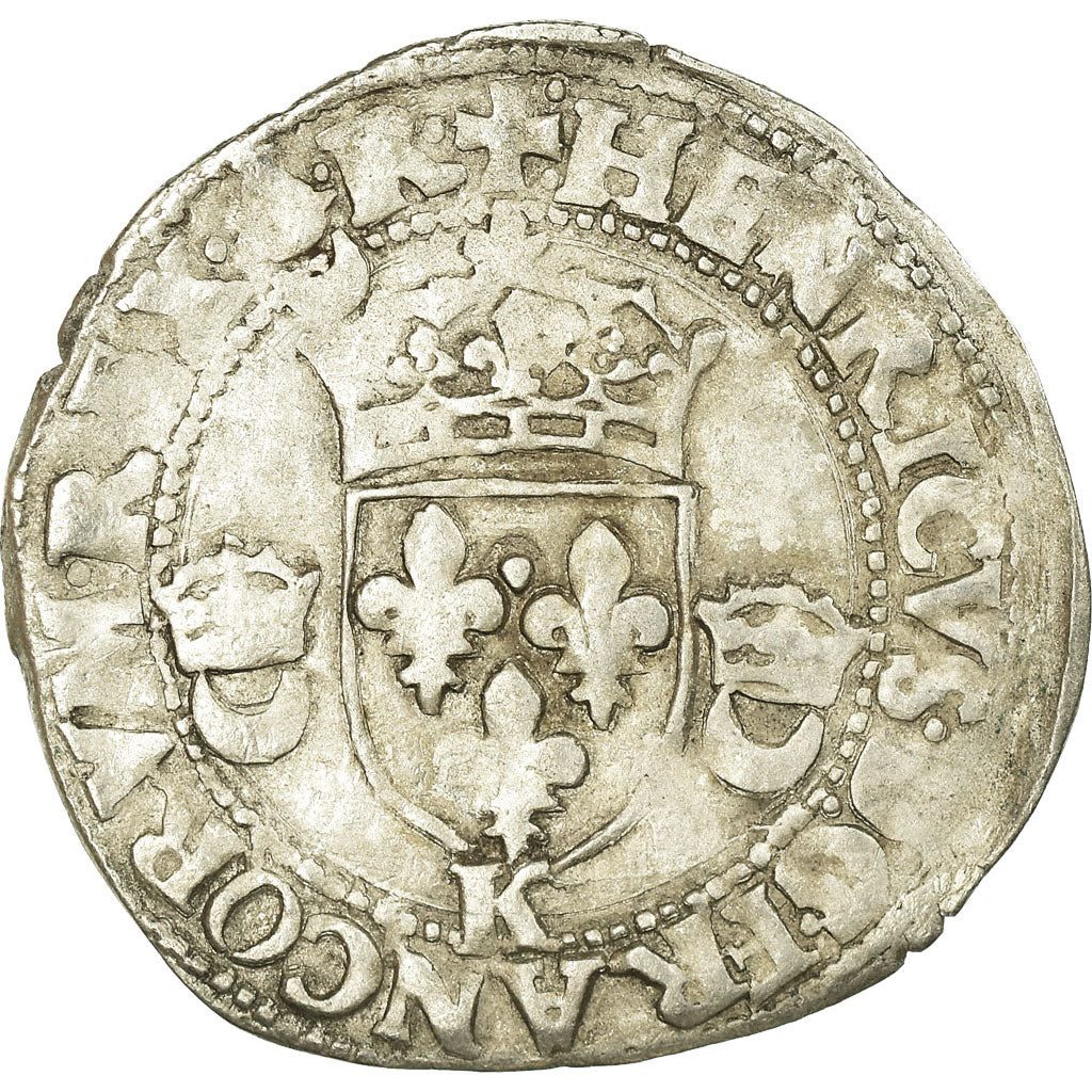 Monnaie, France, Henri II, Douzain, 1552, Bordeaux, TB, Billon, Sombart:4380