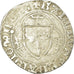 Coin, France, Charles VIII, Blanc à la couronne, Rouen, VF(20-25), Billon