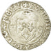Coin, France, Charles VIII, Blanc à la couronne, Rouen, VF(20-25), Billon