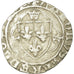 Coin, France, Charles VIII, Blanc à la couronne, Rouen, VF(20-25), Billon