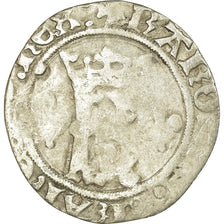 Coin, France, Charles VIII, Karolus or Dizain, Rouen, VF(20-25), Billon