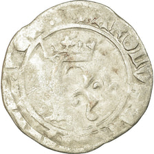 Coin, France, Charles VIII, Karolus or Dizain, Rouen, VF(20-25), Billon