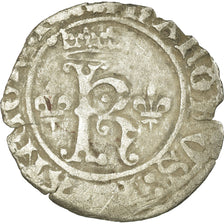 Coin, France, Charles VIII, Karolus or Dizain, Rouen, VF(30-35), Billon