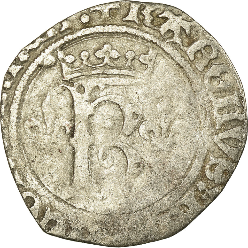 Coin, France, Charles VIII, Karolus or Dizain, Paris, VF(20-25), Billon