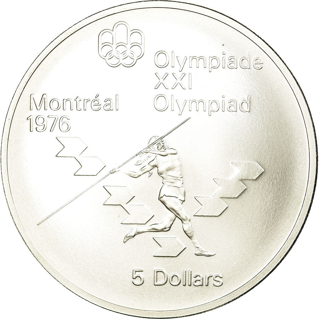 Coin, Canada, Elizabeth II, 5 Dollars, 1975, Royal Canadian Mint, Ottawa