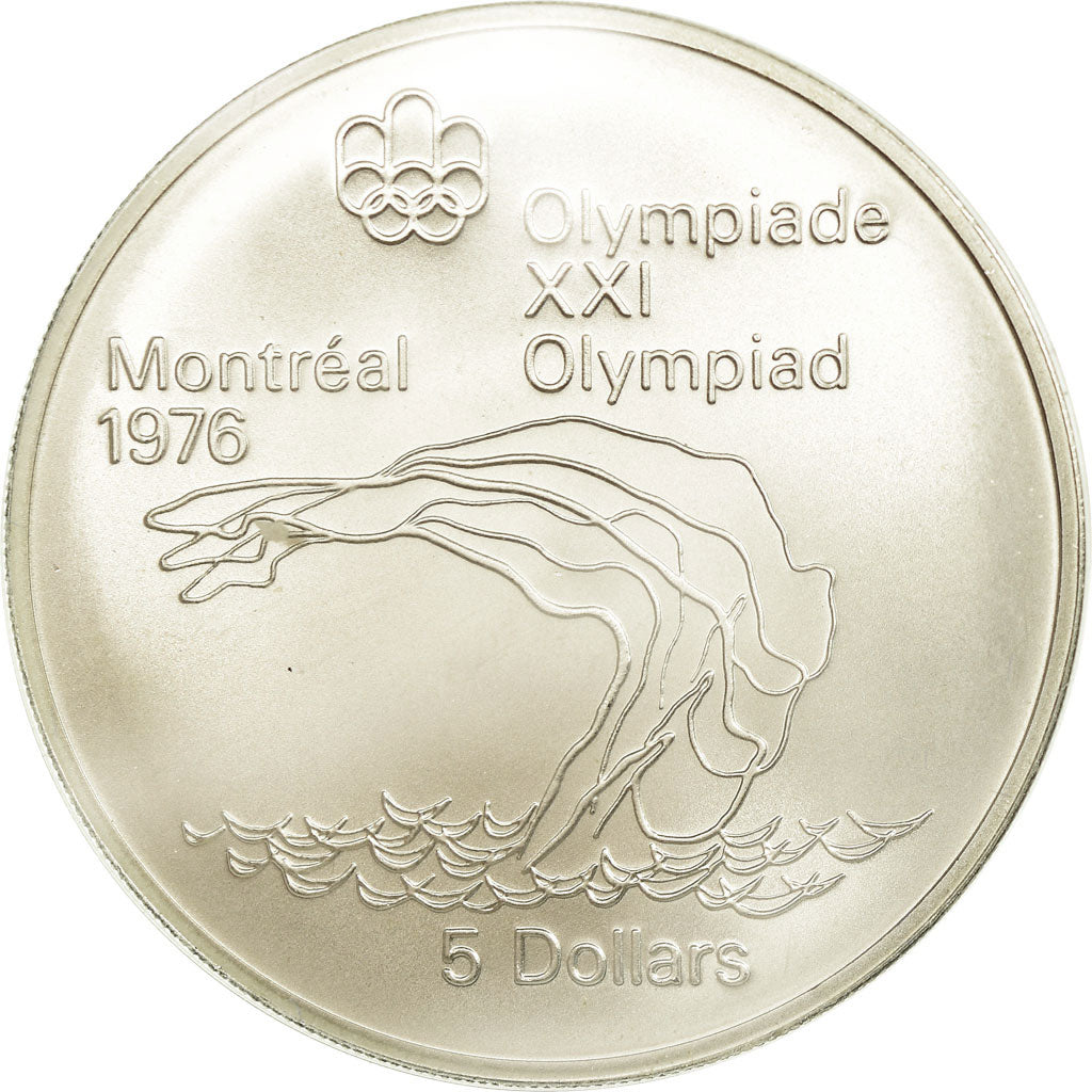 Coin, Canada, Elizabeth II, 5 Dollars, 1975, Royal Canadian Mint, Ottawa