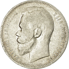 Münze, Russland, Nicholas II, Rouble, 1897, St. Petersburg, S+, Silber, KM:59.3