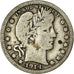 Coin, United States, Barber Quarter, Quarter, 1914, U.S. Mint, Denver