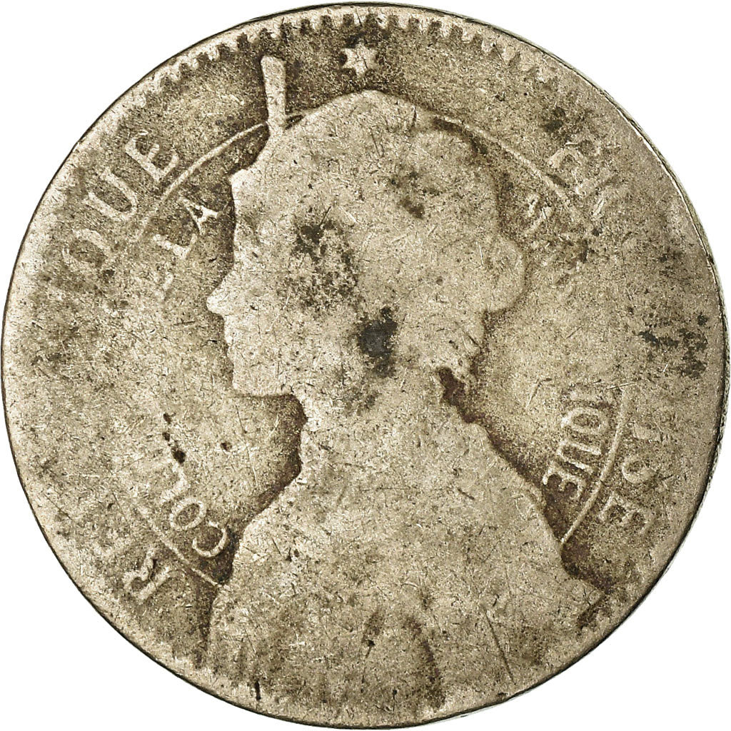 Coin, Martinique, 50 Centimes, 1897, VF(20-25), Copper-nickel, KM:40