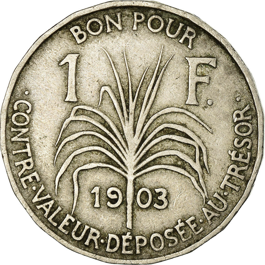 Coin, Guadeloupe, Franc, 1903, Paris, EF(40-45), Copper-nickel, KM:46