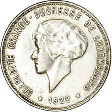 Coin, Luxembourg, Charlotte, 10 Francs, 1929, AU(50-53), Silver, KM:39