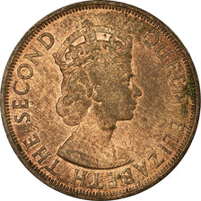 Moneta, Stati dei Caraibi Orientali, Elizabeth II, 2 Cents, 1955, SPL-, Bronzo