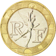 FRANCE, Génie, 10 Francs, 1990, KM #964.1, AU(50-53), Bi-Metallic, 23, Gadoury #