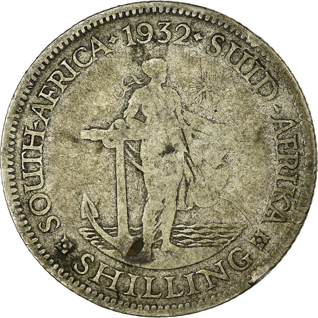 Coin, South Africa, George V, Shilling, 1932, VF(30-35), Silver, KM:17.3