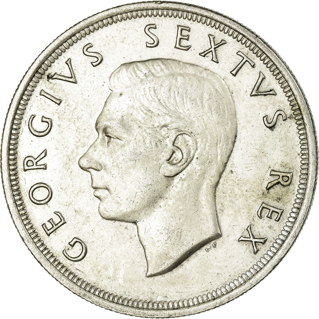 Monnaie, Afrique du Sud, George VI, 5 Shillings, 1952, TTB+, Argent, KM:41