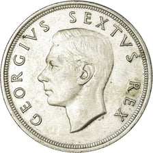 Monnaie, Afrique du Sud, George VI, 5 Shillings, 1952, TTB+, Argent, KM:41