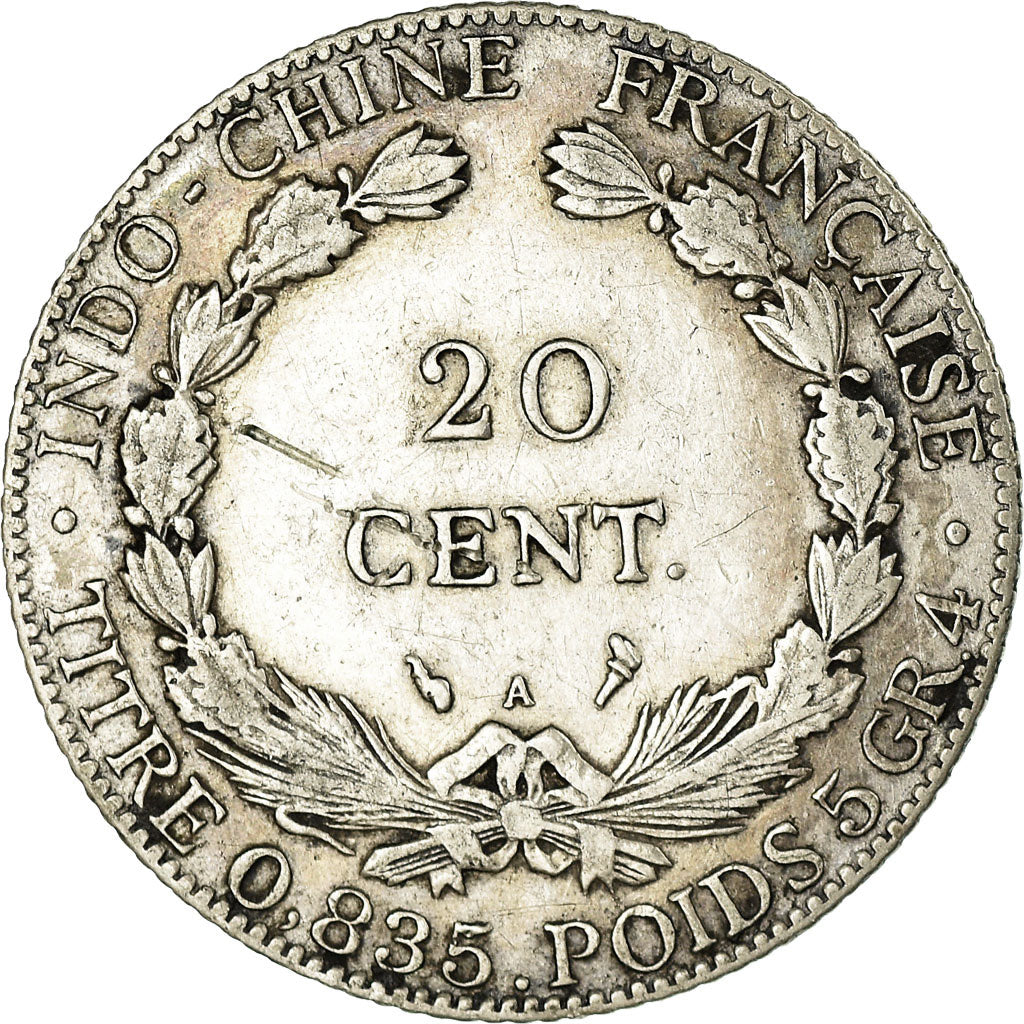 Monnaie, FRENCH INDO-CHINA, 20 Cents, 1903, Paris, TTB, Argent, KM:10
