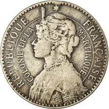 Monnaie, Martinique, Franc, 1897, Paris, TB+, Copper-nickel, KM:41