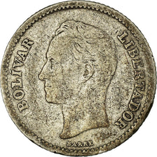 Coin, Venezuela, 25 Centimos, 1946, VF(30-35), Silver, KM:20