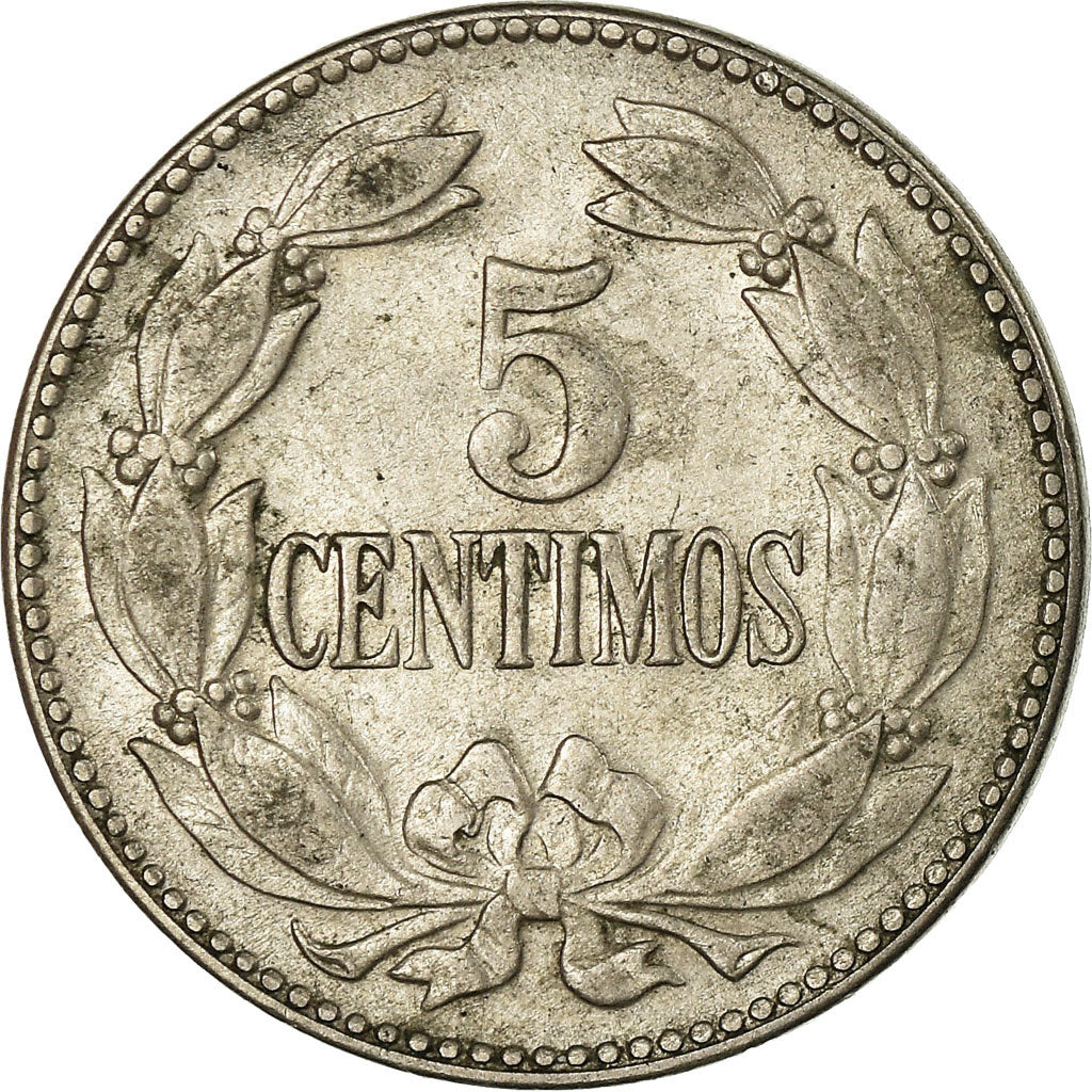 Moeda, Venezuela, 5 Centimos, 1948, Philadelphia, EF(40-45), Cobre-níquel