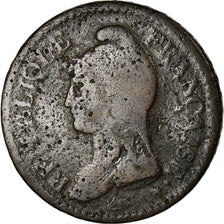 Moneta, Francja, Dupré, Decime, AN 7, Strasbourg, VF(20-25), Bronze, KM:644.4