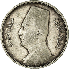 Monnaie, Égypte, Fuad I, 5 Piastres, 1933/AH1352, British Royal Mint, TB+