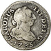 Munten, Spanje, Charles III, 1/2 Réal, 1785, Madrid, FR+, Zilver, KM:410.1