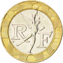 Coin, France, Génie, 10 Francs, 1993, MS(63), Aluminum-Bronze, KM:964.2