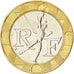 Coin, France, Génie, 10 Francs, 1993, MS(63), Aluminum-Bronze, KM:964.2