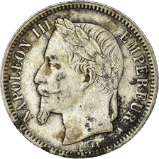 Moneta, Francja, Napoleon III, Napoléon III, Franc, 1866, Paris, EF(40-45)