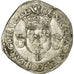 Moneda, Francia, Henri II, Douzain aux croissants, 1549, Rouen, MBC, Vellón
