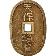 Coin, Japan, 100 Mon, Tempo Tsuho, (1835-1870), EF(40-45), Bronze, KM:7