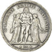 Moneda, Francia, Hercule, 5 Francs, 1871, Bordeaux, BC+, Plata, KM:820.2