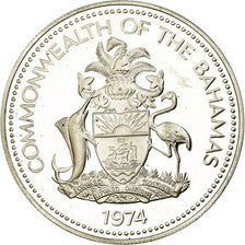 Coin, Bahamas, Elizabeth II, 2 Dollars, 1974, Franklin Mint, U.S.A., Proof