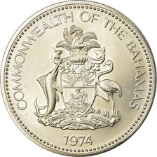 Coin, Bahamas, Elizabeth II, 10 Dollars, 1974, Franklin Mint, U.S.A., MS(63)