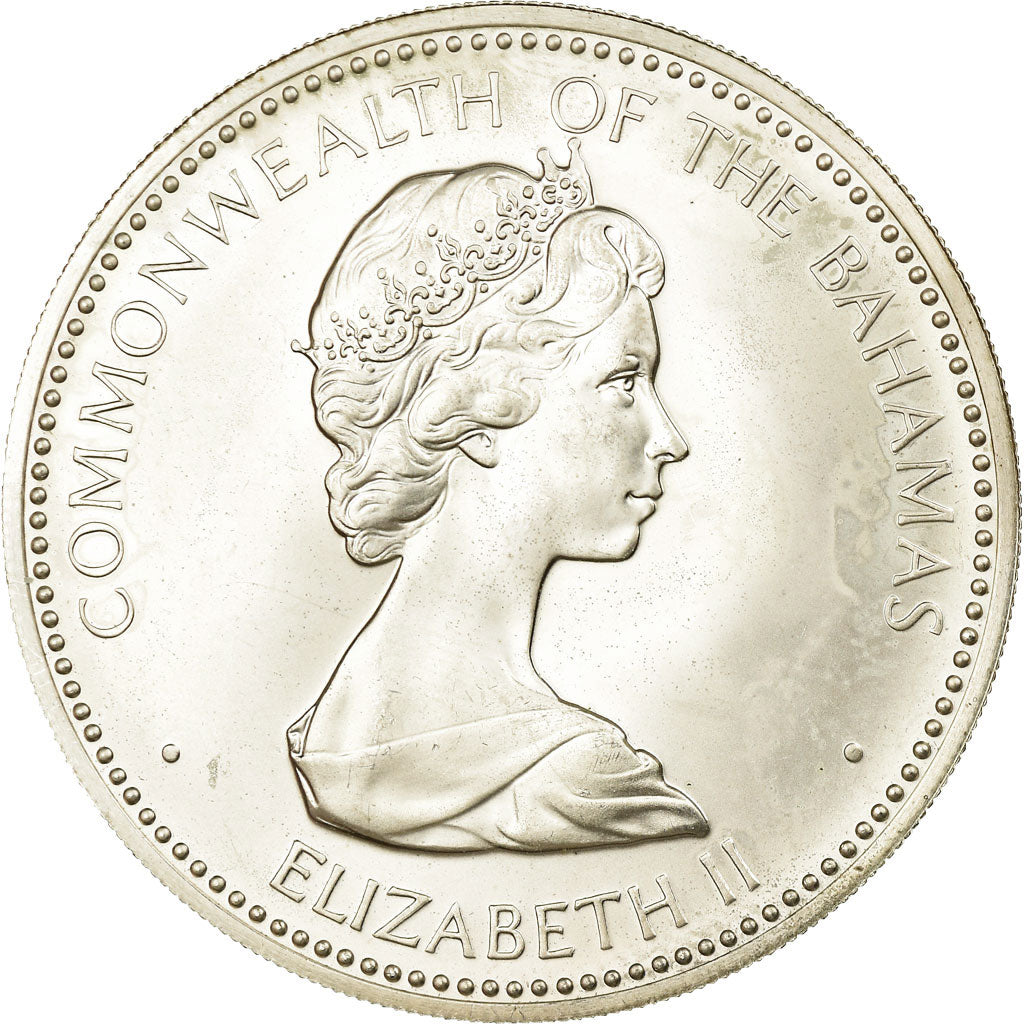 Coin, Bahamas, Elizabeth II, 10 Dollars, 1973, Franklin Mint, U.S.A., MS(63)