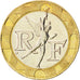 Münze, Frankreich, Génie, 10 Francs, 1997, UNZ, Aluminum-Bronze, KM:964.2