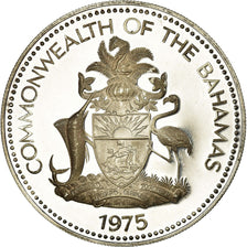 Coin, Bahamas, Elizabeth II, 5 Dollars, 1975, Franklin Mint, U.S.A., Proof