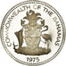 Coin, Bahamas, Elizabeth II, 5 Dollars, 1975, Franklin Mint, U.S.A., Proof