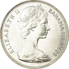Coin, Bahamas, Elizabeth II, 5 Dollars, 1969, MS(63), Silver, KM:10